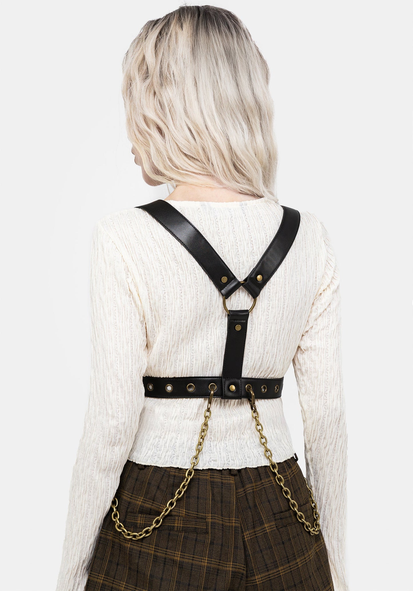 Vignette Brass Chain Harness