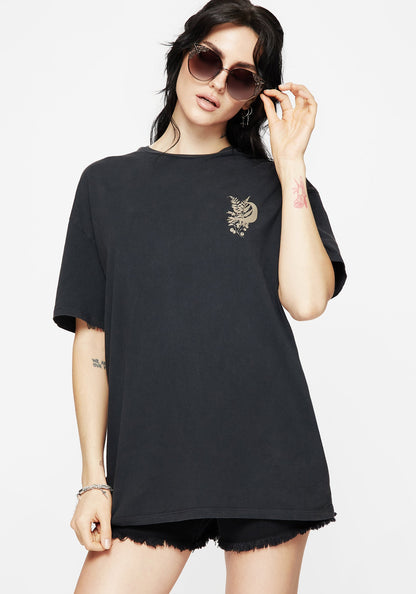 Gravity Cotton Snake Printed T-Shirt