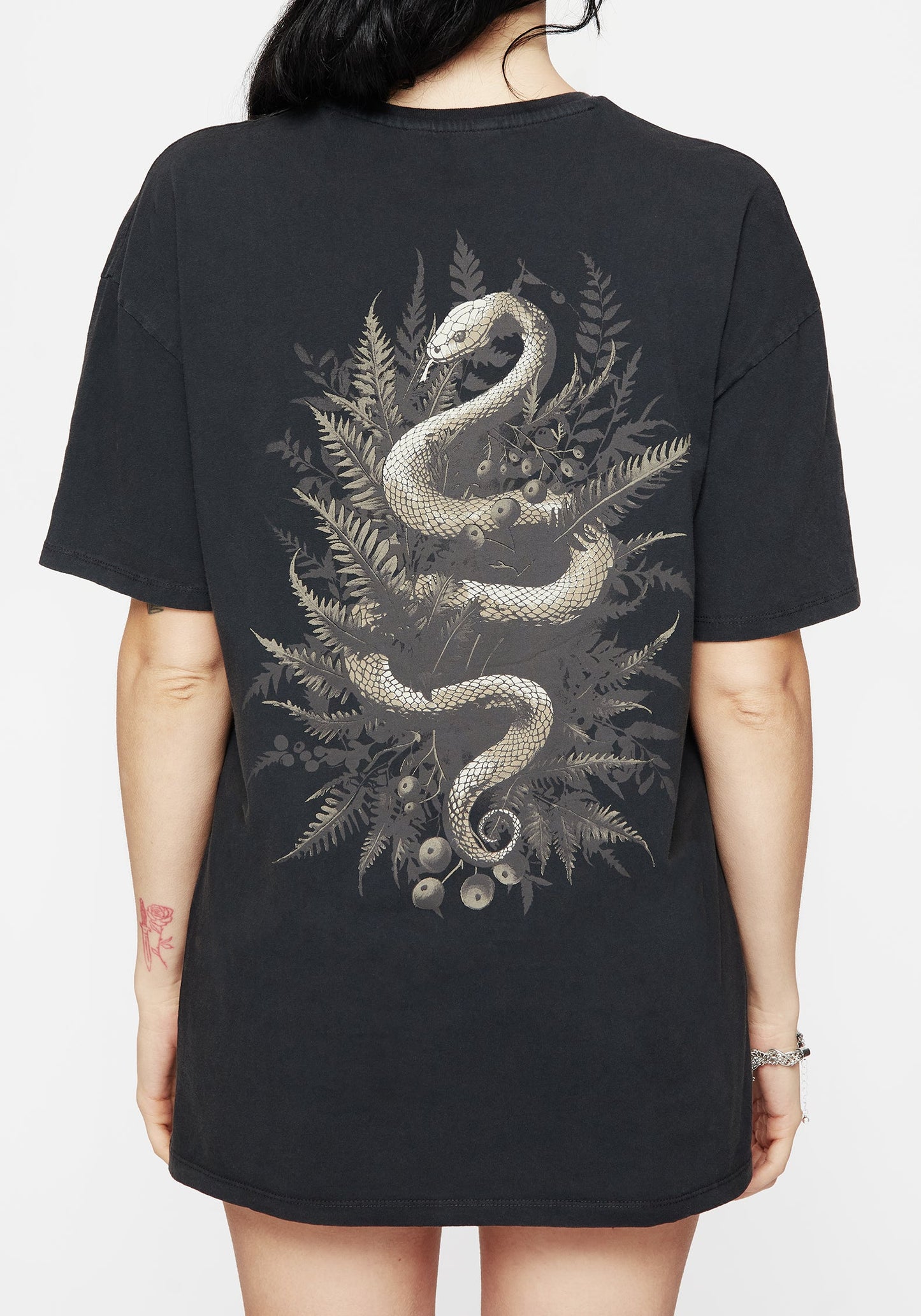 Gravity Cotton Snake Printed T-Shirt