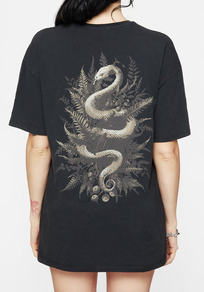 Gravity Cotton Snake Printed T-Shirt