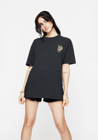 Gravity Cotton Snake Printed T-Shirt
