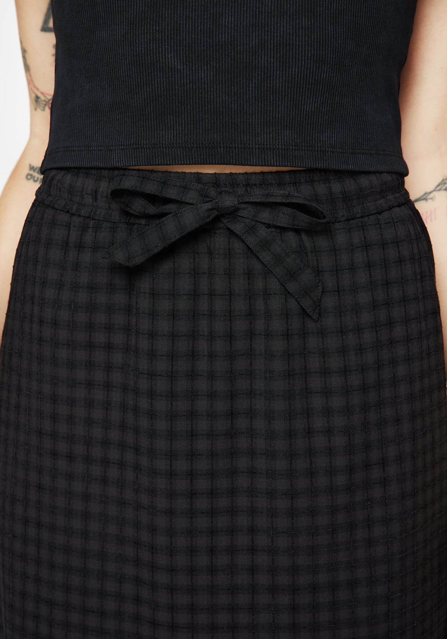 Ziggy Check Midi Skirt