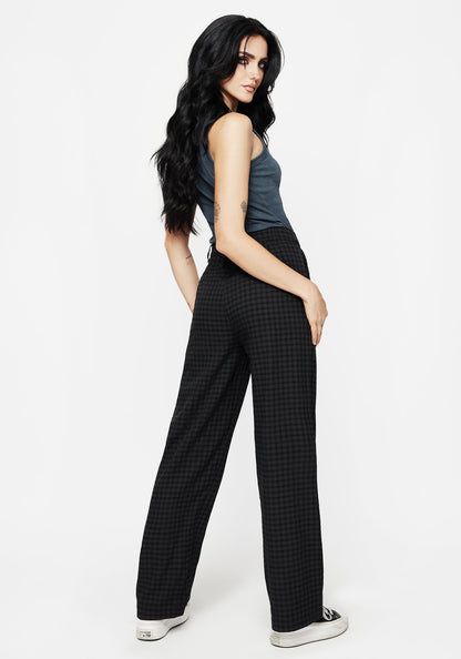 Ziggy Check Straight Leg Trousers