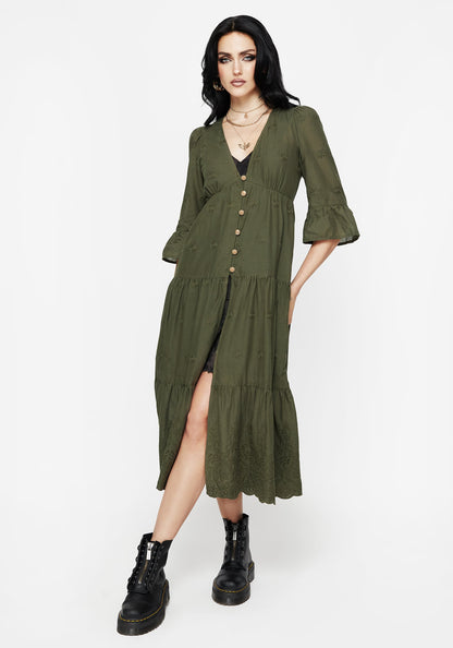 Gossamer Tiered Overdress - Green