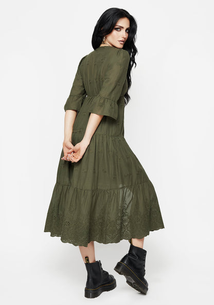 Gossamer Tiered Overdress - Green