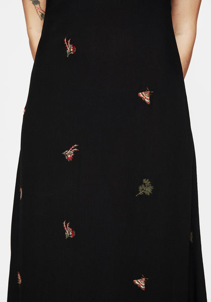 Copia Moth Embroidered Maxi Dress