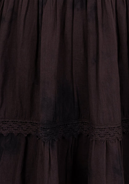 Burnout Tie Dye Cotton Mini Dress