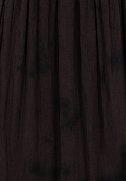 Burnout Tie Die Cotton Midaxi Dress