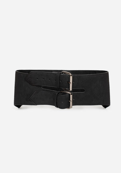 Apricity Paisley Debossed Waist Belt