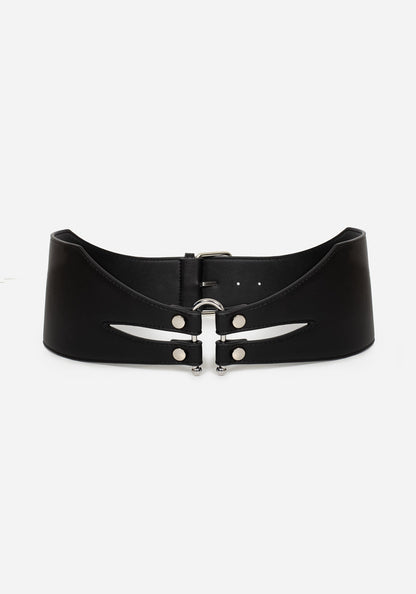Chasm Oval Detail Waist Belt