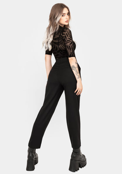 Cassandra Lace-Up Waist Tailored Trouser