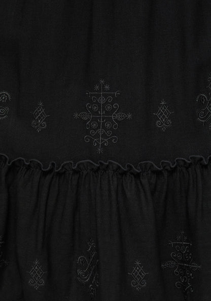 Cordata Embroidered Cami Midi Smock Dress