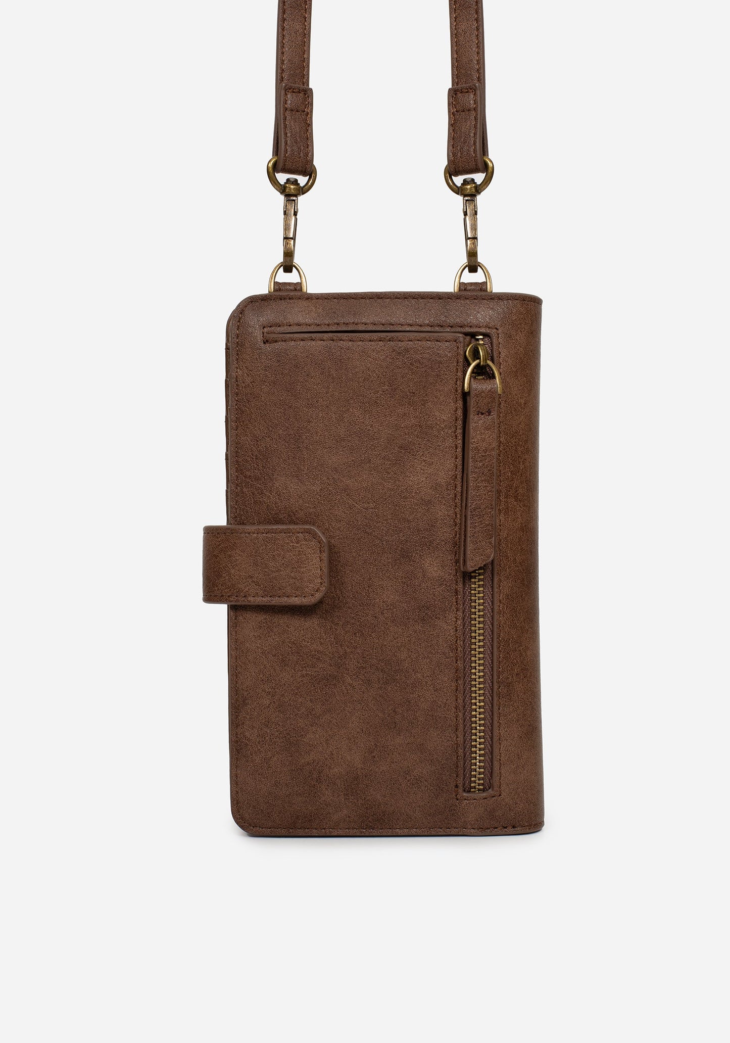 Fern Embroidered Crossbody Phone Bag