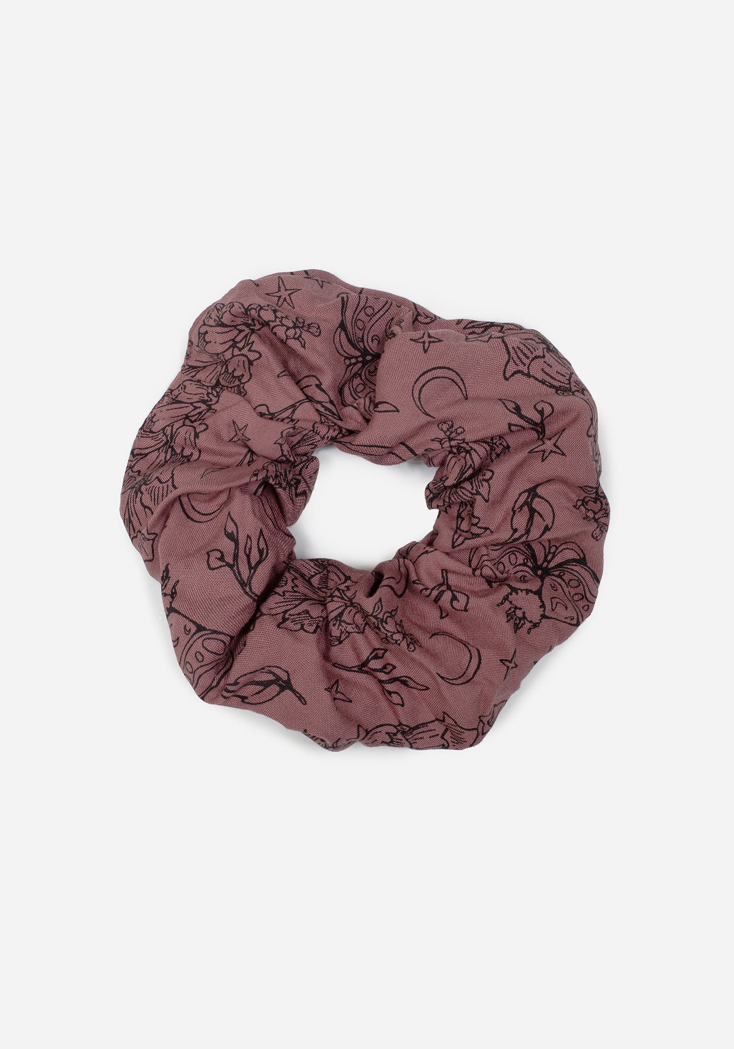 Roxana Moth Foxglove Hair Scrunchie