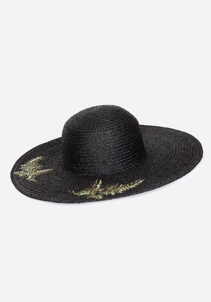 Osmunda Fern Embroidered Sun Hat