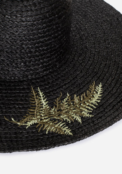 Osmunda Fern Embroidered Sun Hat