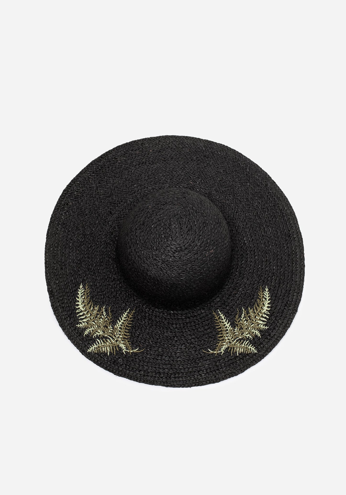 Osmunda Fern Embroidered Sun Hat