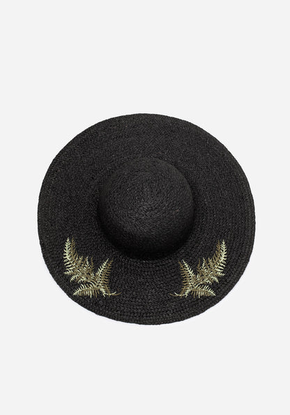 Osmunda Fern Embroidered Sun Hat