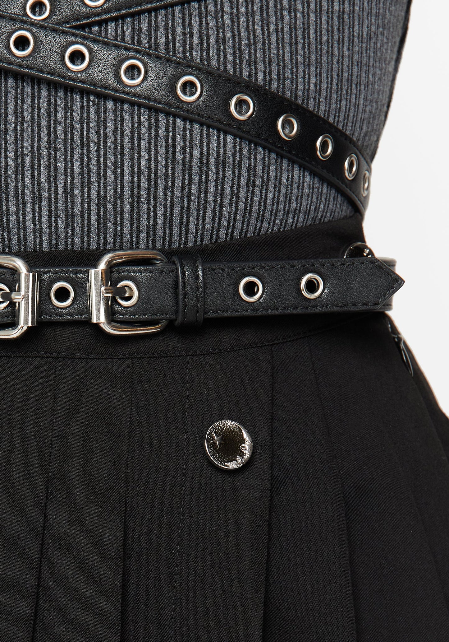 Rivet Eyelet Buckle Wrap Harness