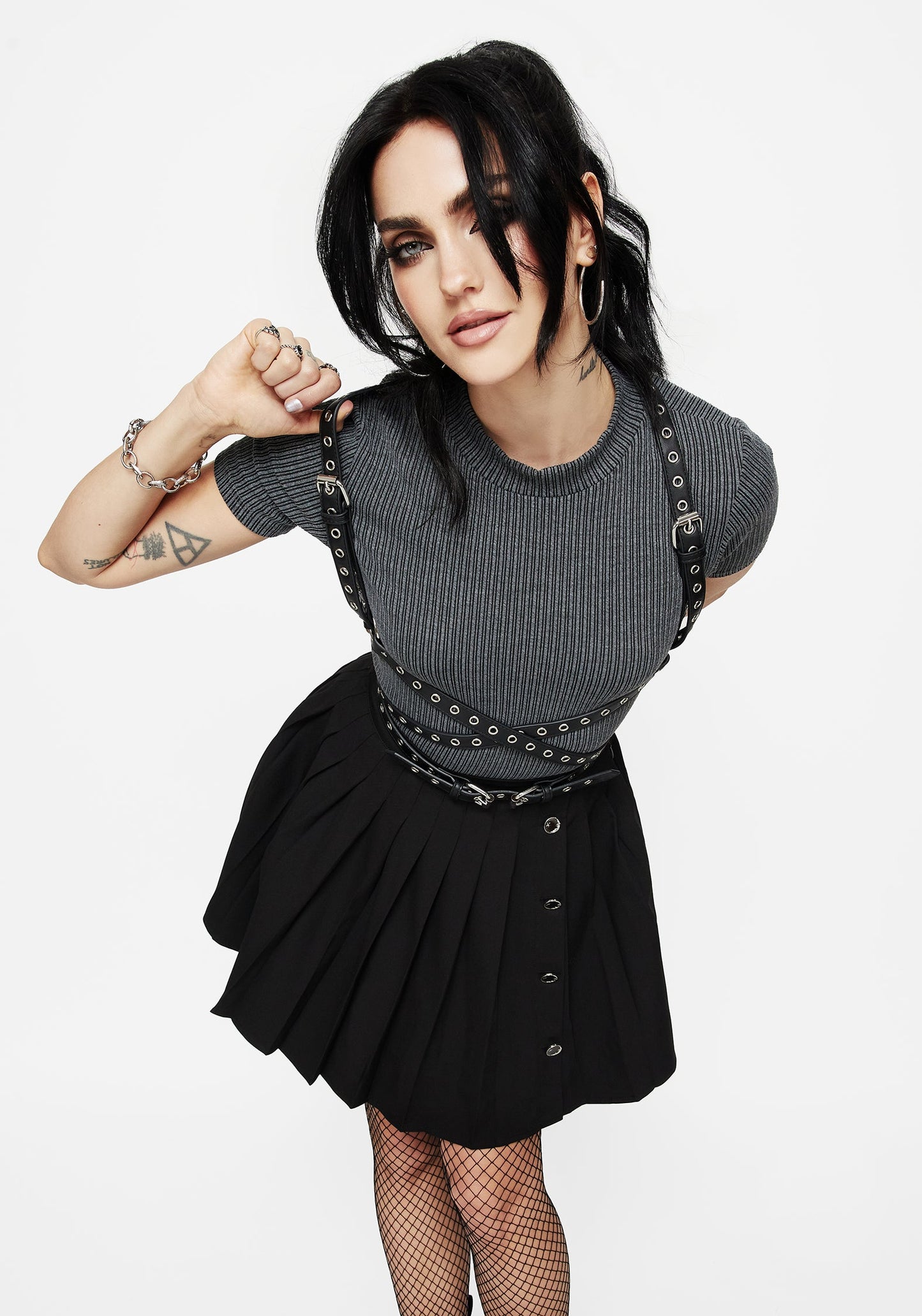 Rivet Eyelet Buckle Wrap Harness