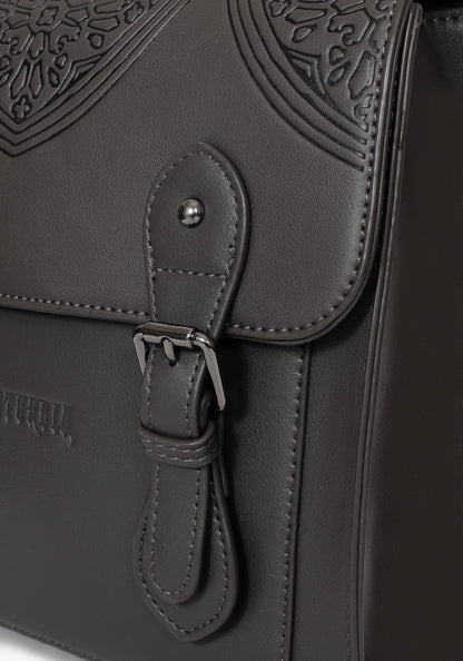 Esther Debossed Satchel Backpack