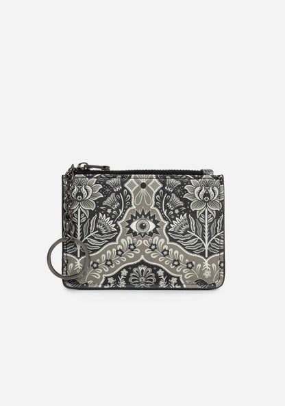 Oculomancy Floral Damask Print Card Holder