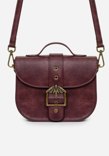 Rosamoth Buckle Crossbody Satchel Bag