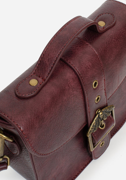 Rosamoth Buckle Crossbody Satchel Bag