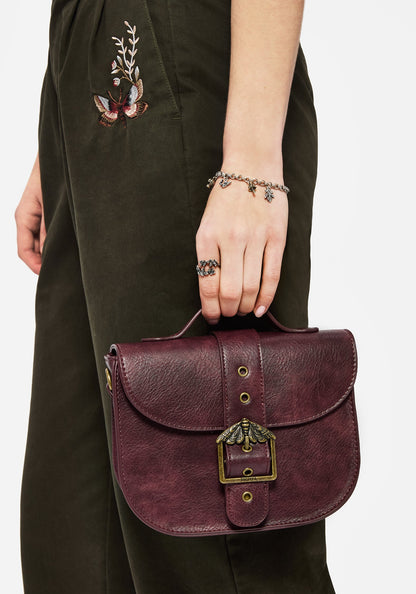 Rosamoth Buckle Crossbody Satchel Bag