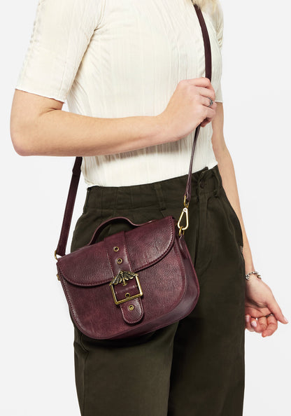 Rosamoth Buckle Crossbody Satchel Bag