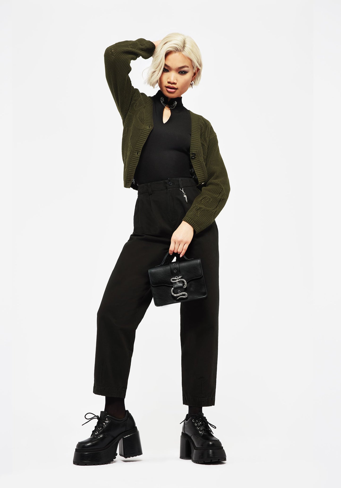 Osteomancy Washed Cotton Tapered Trousers