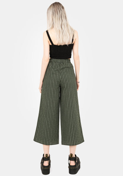 Memorantia Wide Leg Culottes - Green
