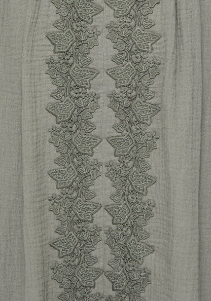 Alder Cotton Ivy Detail Midi Skirt