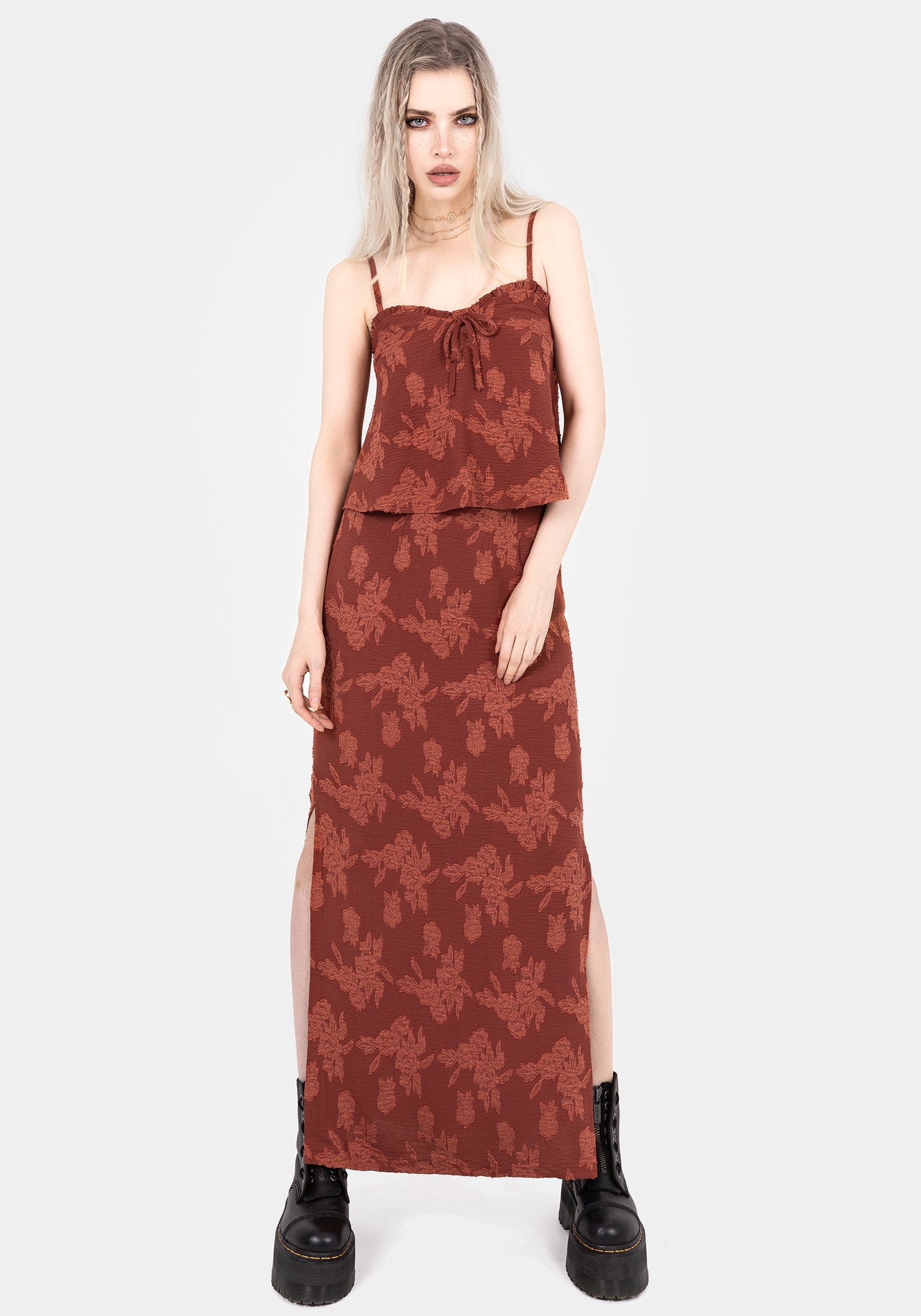 Prosperity Floral Maxi Slip Skirt