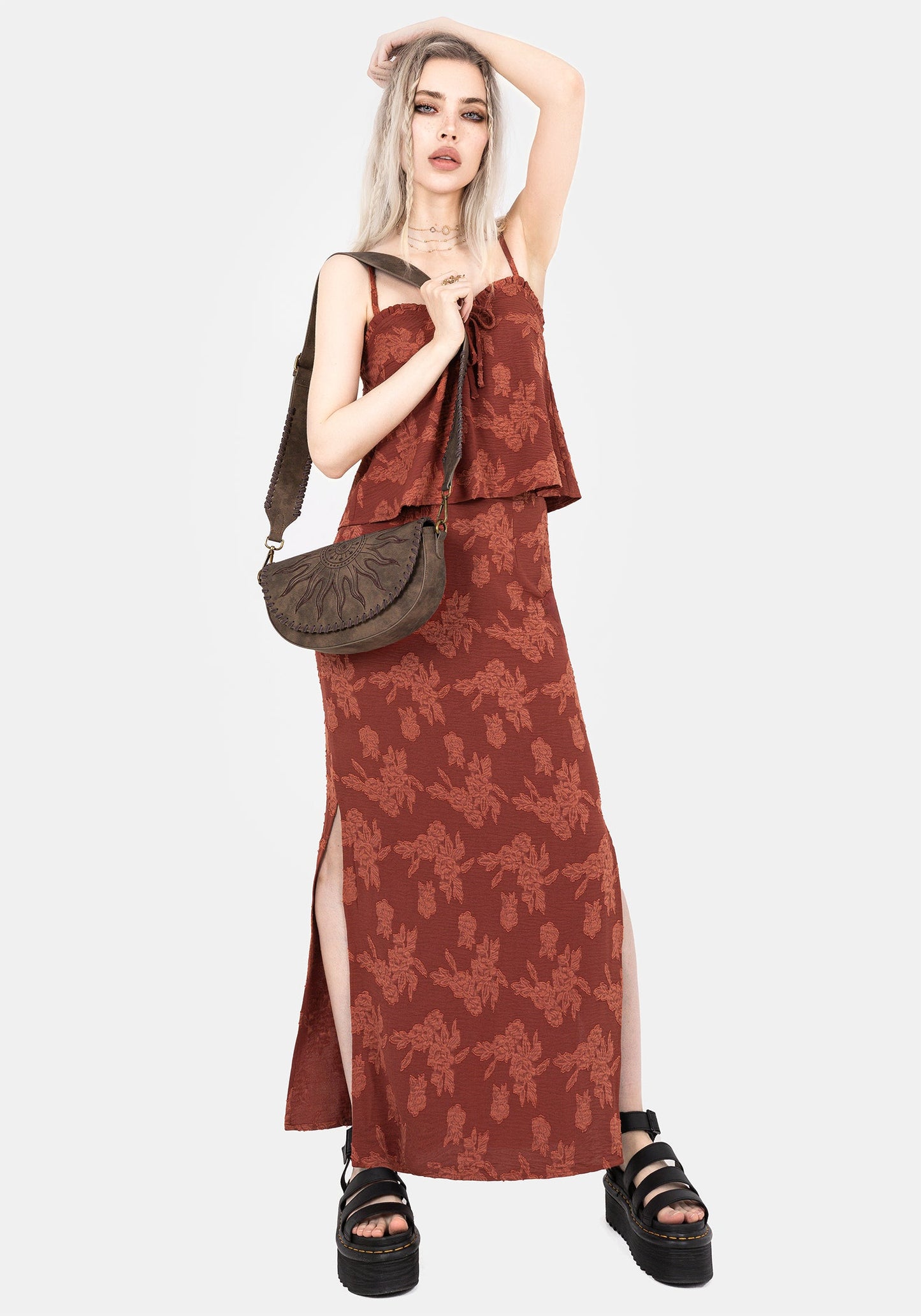 Prosperity Floral Maxi Slip Skirt