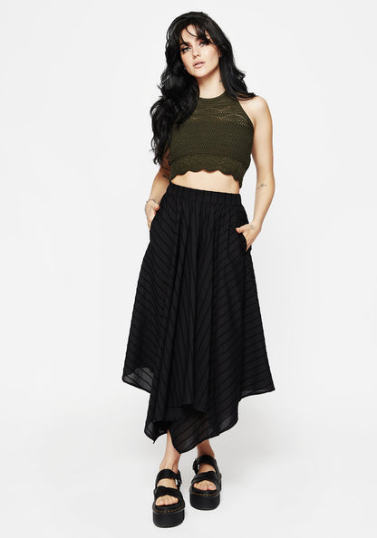 Blythe Handkerchief Hem Midaxi Skirt