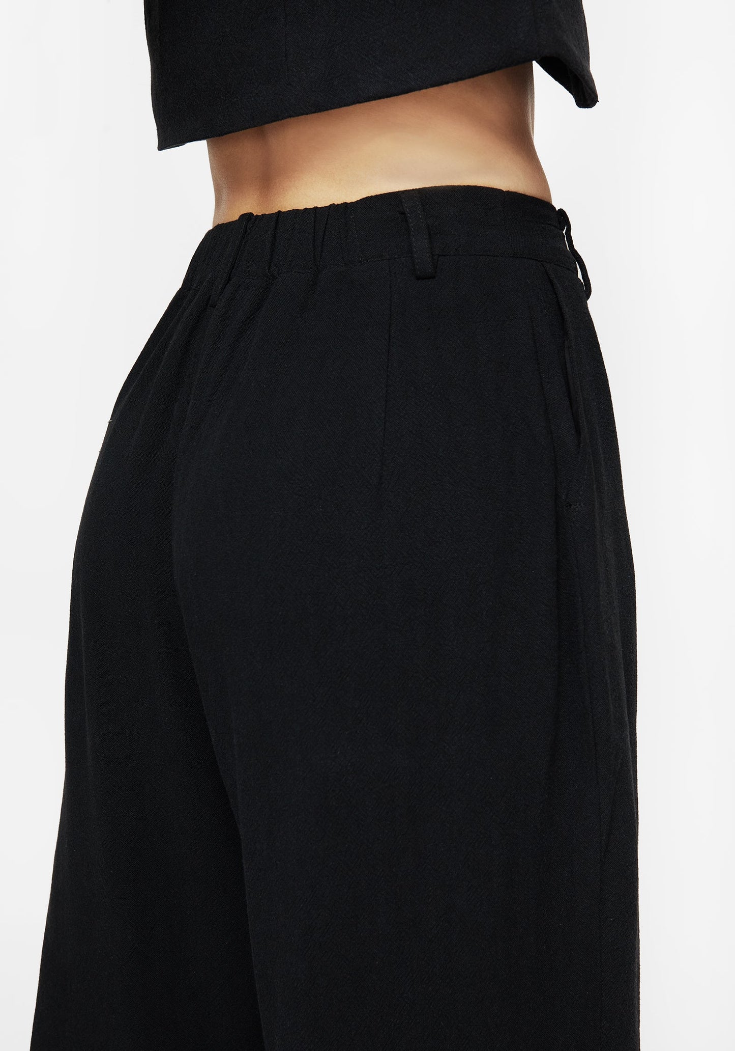 Aya Embroidered Linen Blend Balloon Pants