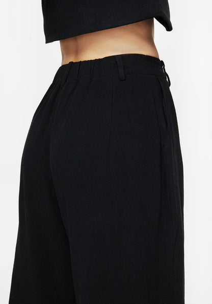 Aya Embroidered Linen Blend Balloon Pants