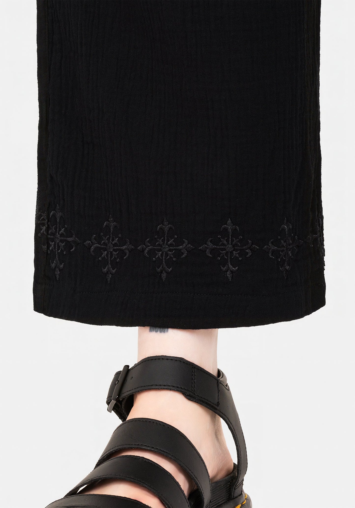 Damara Embroidered Cotton Culottes