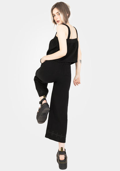 Damara Embroidered Cotton Culottes