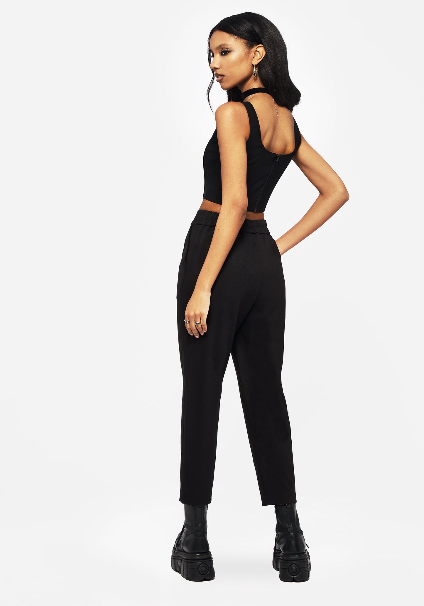 Elder Tapered High Waist Trouser