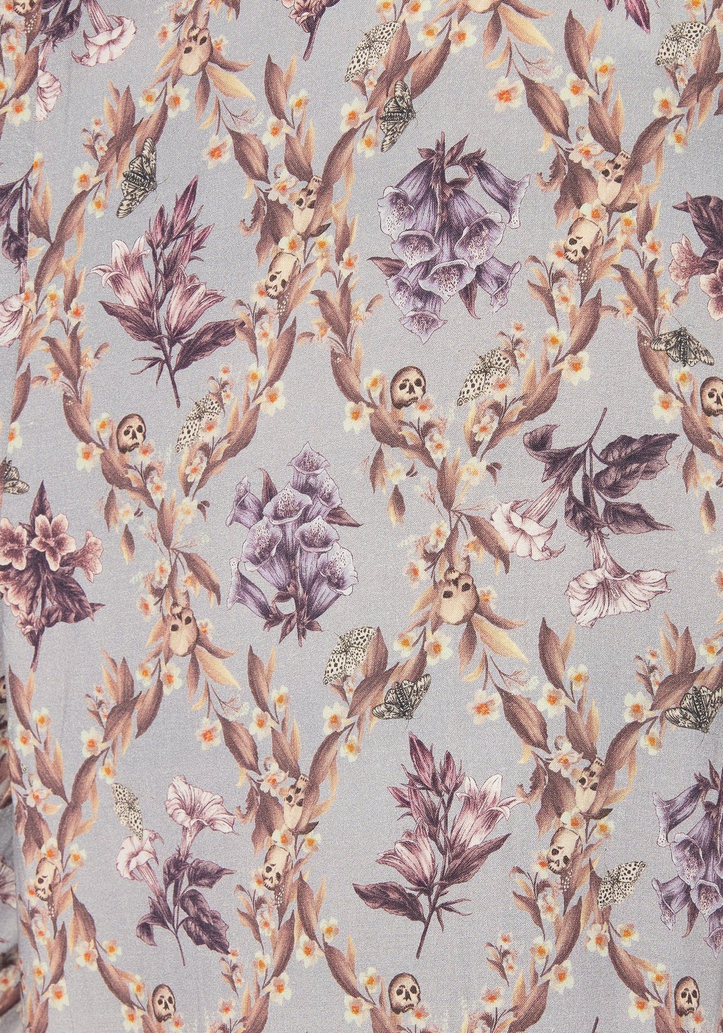 Blossom Floral Tile Printed Wide Leg Culotte Trousers