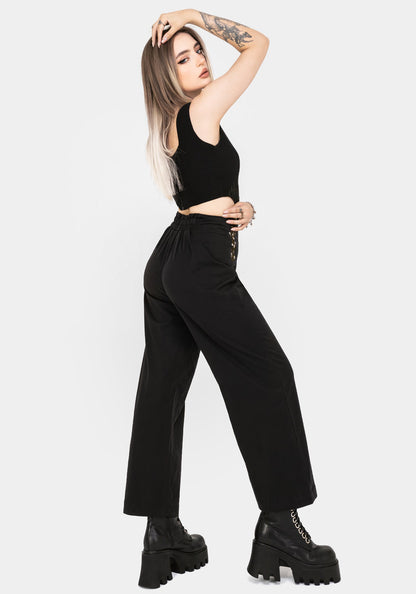 Harmony Embroidered Cropped Trouser