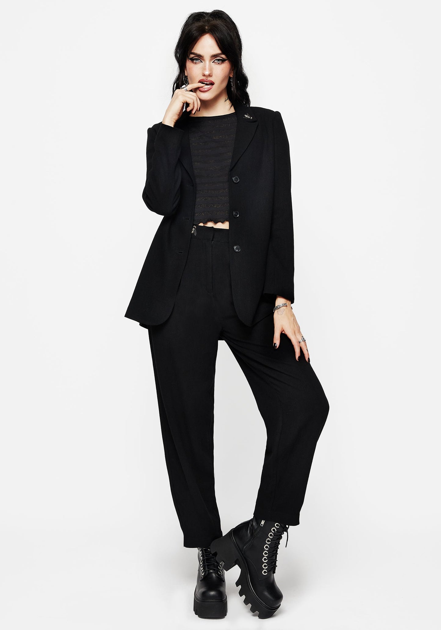 Chloris Embroidered Waist Balloon Trouser