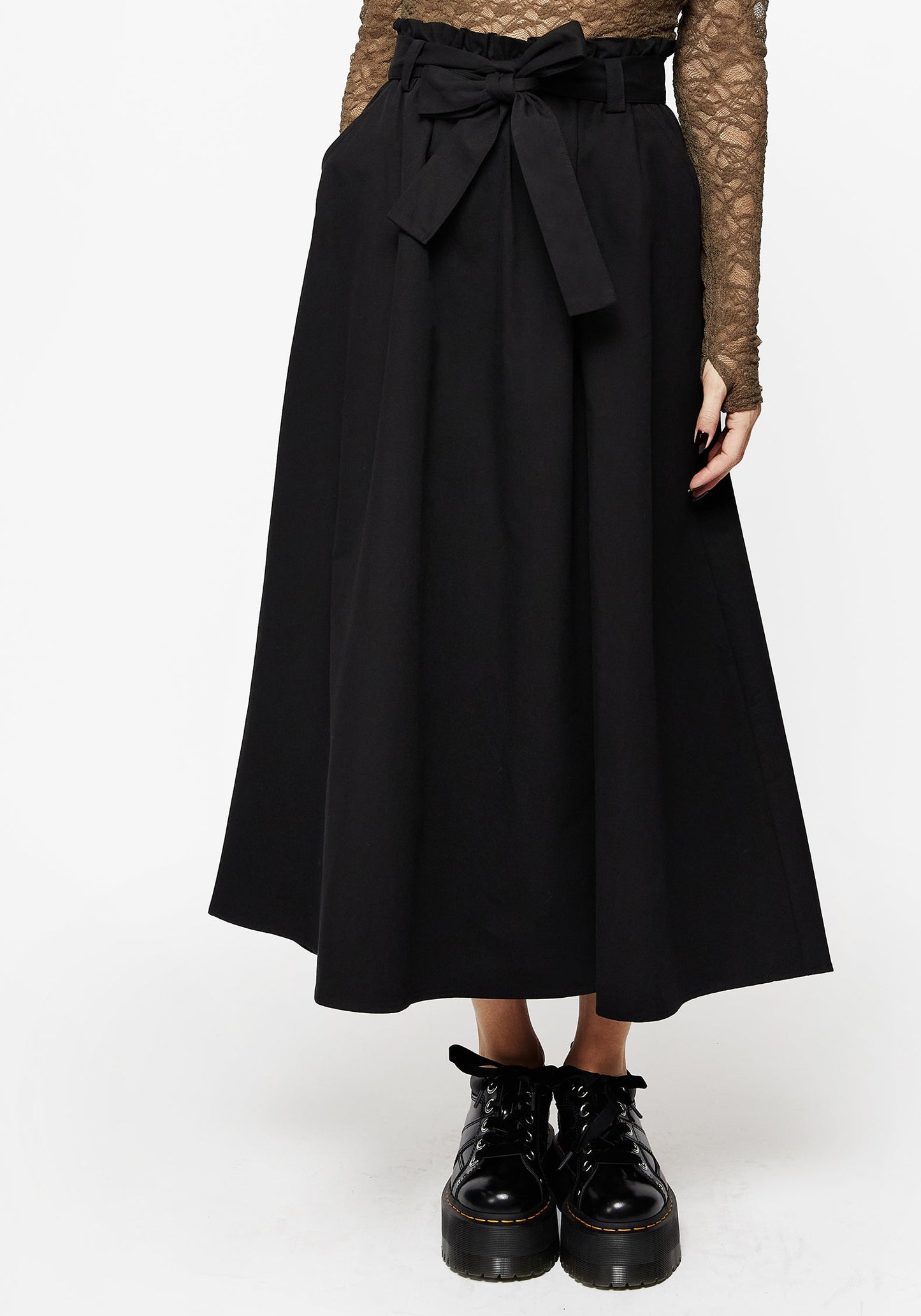 Strega Tie Belt Midaxi Skirt