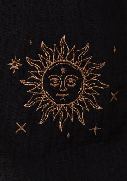 Cosmos Embroidered Wide Leg Trousers