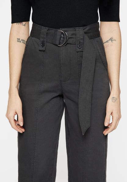 Pinhead Embroidered Belted Balloon Leg Trousers