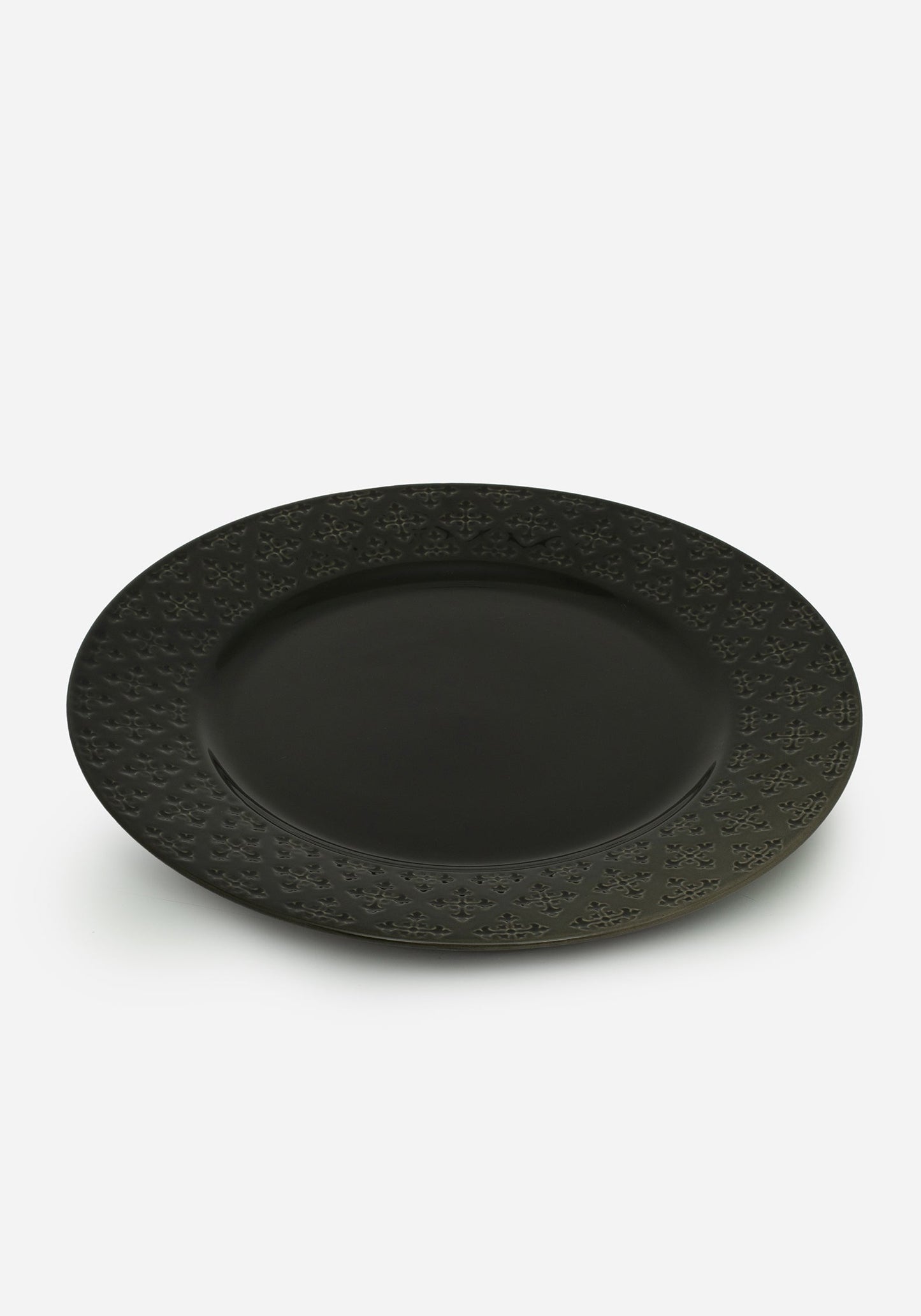 Crux Debossed Ombre Dinner Plate (4 Piece Set)