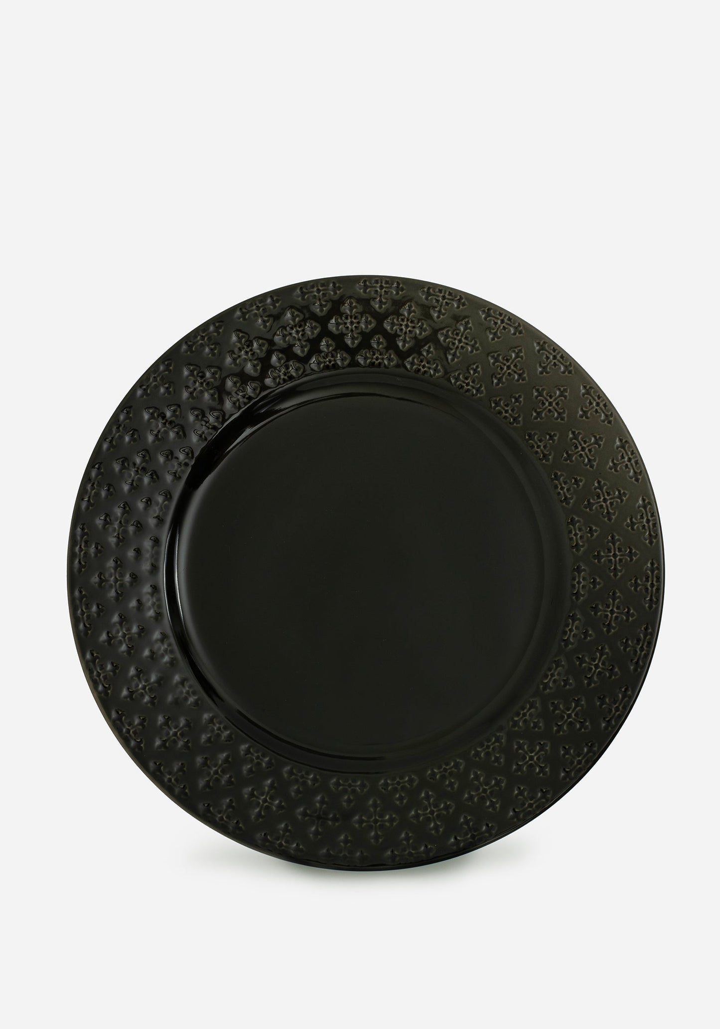 Crux Debossed Ombre Dinner Plate (4 Piece Set)