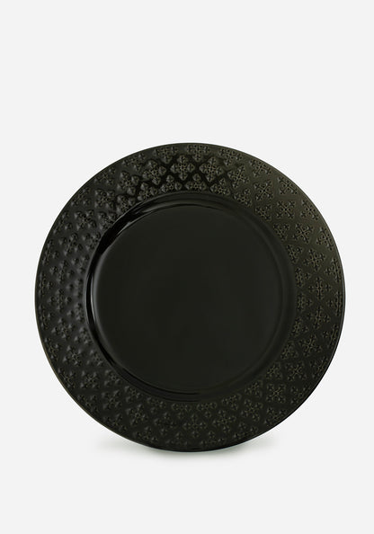 Crux Debossed Ombre Dinner Plate (4 Piece Set)